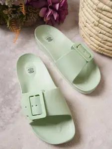 MOZAFIA Women Rubber Sliders