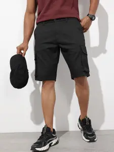 The Roadster Lifestyle Co. Men Solid Cargo Shorts
