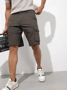 The Roadster Lifestyle Co. Men Solid Cargo Shorts