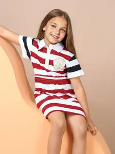 U.S. Polo Assn. Kids Striped T-shirt Dress