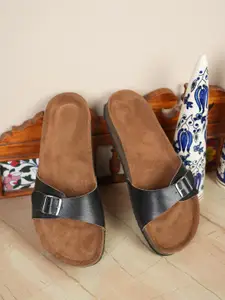 MOZAFIA Women Open Toe Flats
