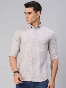 Majestic Man Slim Fit Checked Casual Shirt