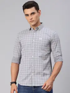 Majestic Man Slim Fit Checked Casual Shirt