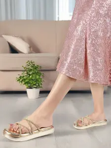 ELLE Women Embellished Platform Heel Sandals