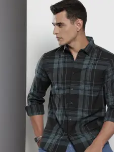 The Indian Garage Co Men Slim Fit Checked Casual Shirt