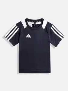 ADIDAS Boys 3-Striped Longline T-shirt