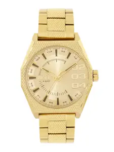 DIESEL Men Scraper Dial & Stainless Steel Straps Analogue Watch DZ2173I