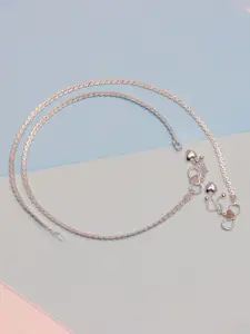 LeCalla 925 Sterling Silver-Plated Anklet