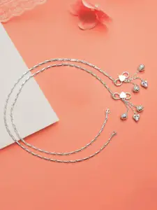 LeCalla 925 Sterling Silver-Plated Anklet