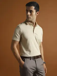 Van Heusen Men Printed Polo Collar T-shirt