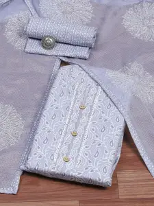 Biba Floral Printed Pure Cotton Unstitched Dress Material