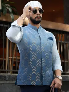 KISAH Embroidered Mandarin Collar Nehru Jackets