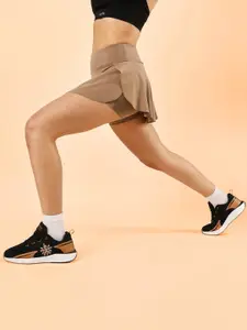 CULT Women Beige True Performance Sculpted COMFlex Skorts