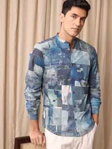 Mr Bowerbird Men Standard Tailored Fit Printed Pure Cotton Casual Shirt