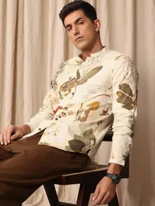 Mr Bowerbird Men Standard Tailored Fit Floral Printed Pure Cotton Casual Shirt