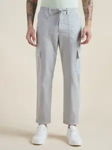 Allen Solly Men Relaxed Fit Mid-Rise Cotton Trousers