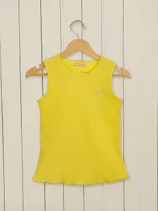 Purple United Kids Striped Cotton Tank Top