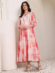 all about you Tie and Dye Dyed Fit & Flare Dress