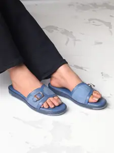 Monrow Women Open Toe Flats with Bows