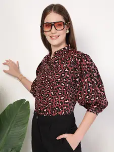 Style Quotient Women Smart Animal Opaque Printed Casual Shirt