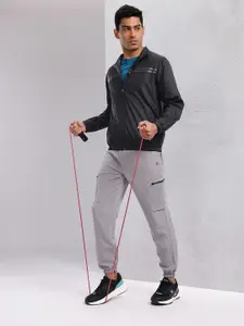 HRX by Hrithik Roshan Striped Detail Rapid-Dry Training Jacket