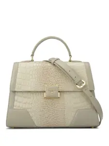 Da Milano Textured Leather Shopper Satchel