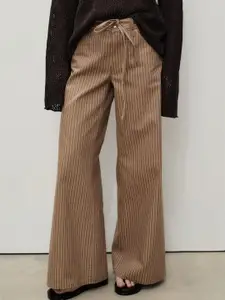 MANGO Women Wide Leg Mid-Rise Jeans