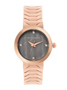 French Connection Women Dial & Stainless Steel Bracelet Style Straps Analogue WatchFCH9RGM
