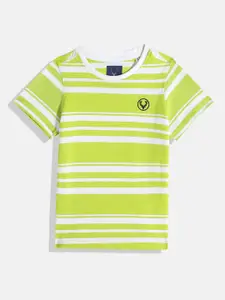 Allen Solly Junior Boys Striped Pure Cotton T-shirt