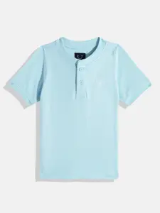 Allen Solly Junior Boys Henley Neck Pure Cotton T-shirt