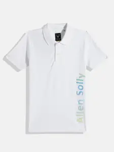 Allen Solly Junior Boys Brand Logo Printed Pure Cotton T-shirt