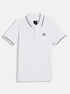 Allen Solly Junior Boys Polo Collar Monochrome Pure Cotton T-shirt
