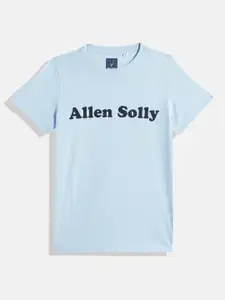 Allen Solly Junior Boys Brand Logo Printed Pure Cotton T-shirt