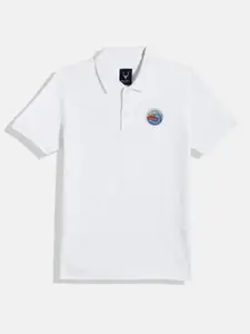 Allen Solly Junior Boys Polo Collar Monochrome Pure Cotton T-shirt