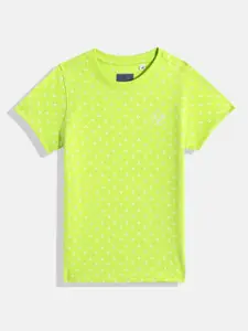 Allen Solly Junior Boys Printed Micro Geometric Pure Cotton T-shirt