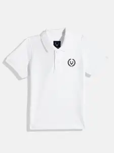 Allen Solly Junior Boys Polo Collar Monochrome Pure Cotton T-shirt