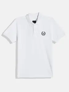 Allen Solly Junior Boys Polo Collar Monochrome Pure Cotton T-shirt