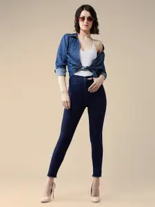 The Roadster Lifestyle Co. Women Skinny Fit High-Rise Clean Look Stretchable Denim  Jeans