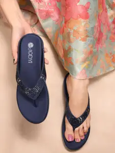 JodyHub Women Embellished T-Strap Flats