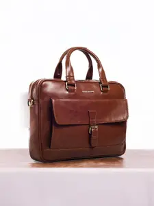 Gauge Machine Unisex Textured Laptop Bag