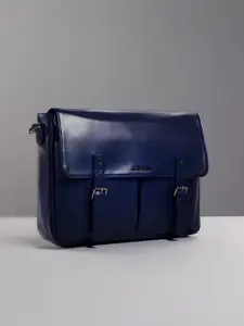 Gauge Machine Unisex PU Laptop Bag With Detachable Sling Strap