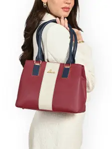 Lavie Women Colourblocked Structured Satchel Handbags