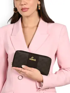 Lavie Women Ethnic Motifs Printed Zip Around Wallet