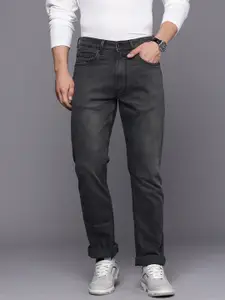 Louis Philippe Jeans Men Regular Fit Mid-Rise Light Fade Stretchable Jeans