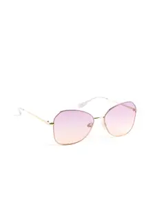 OPIUM Women Butterfly UV Protected Lens Metal Sunglasses OP-10329-C04-57