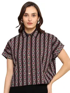 KALINI Women Abstract Printed Casual Shirt