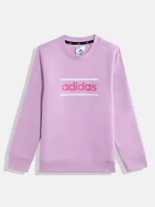 ADIDAS Girls LIN GRFLC Printed Sweatshirt