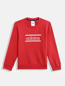 ADIDAS Girls LIN GRFLC Printed Sweatshirt