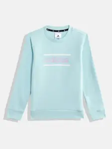 ADIDAS Girls LIN GRFLC Printed Sweatshirt