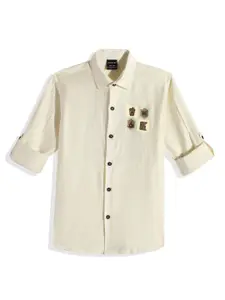 CHARCHIT Boys Solid Casual Shirt With T-Shirt